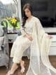 Safa ivory organza suit