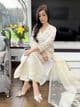 Safa ivory organza suit