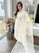 Safa ivory organza suit