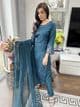 Safa teal viscous suit