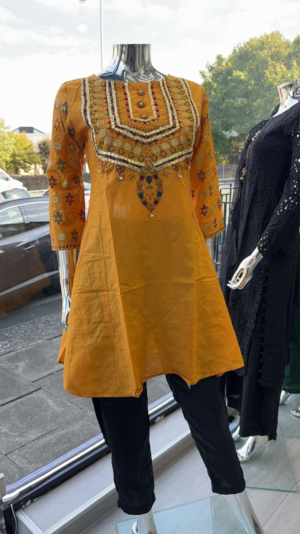 Sana mustard kurta