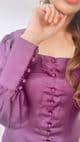 Saniya luxe Purple Satin Ruffle Dupatta suit