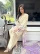 Sehar butter yellow salwwar lawn outfit