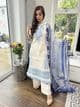Sehar cream and blue