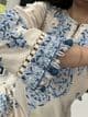 Sehar cream and blue