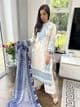 Sehar cream and blue