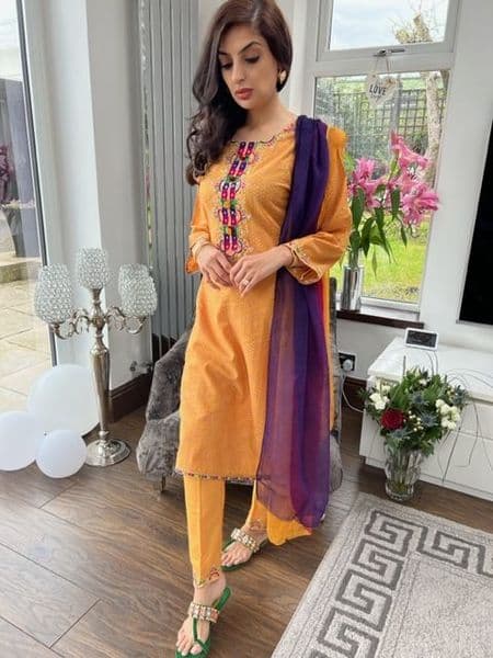 Sindh Embroidery 3 Piece Suit