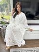 White crochet kaftan