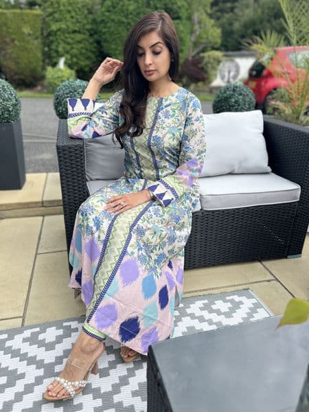 Zara long length co ord set : Lilac