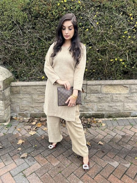 Zara warm co ord set d3 stone
