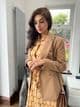 Zarah Summer Dress with buttons, Tan