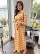 Zarah Summer Dress with buttons, Tan