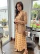 Zarah Summer Dress with buttons, Tan