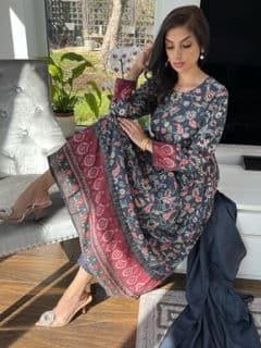 Zarina Detailed Dress Suit - Grey