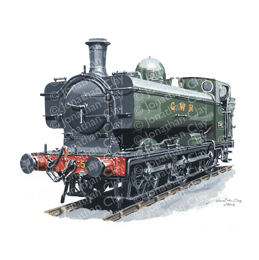 57XX Class 0-6-0 Pannier Tank No 5786 GWR Green Business Card Holder