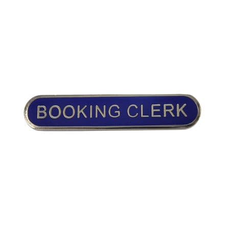 Booking Clerk Badge - traditionally made personnel badge