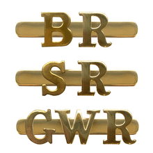 BR & The Big Four Railways Brass Letter Cap Badges
