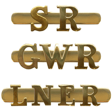 Brass Initial Cap Badges