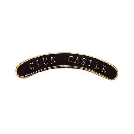 Clun Castle Locomotive Nameplate Badge
