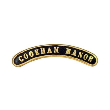 Cookham Manor Locomotive Nameplate Badge