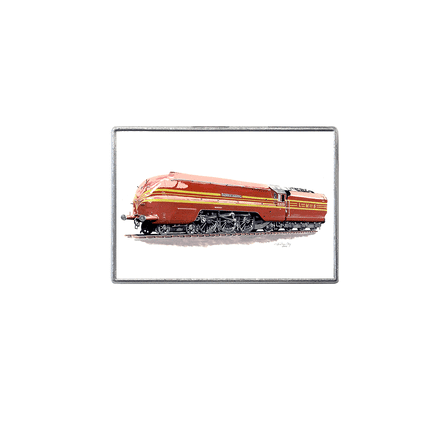 Coronation Class 8P 4-6-2 No.6229 Duchess of Hamilton (Streamlined LMS Maroon) Fridge Magnet
