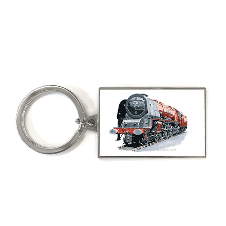 Coronation Class 8P 4-6-2 No.6233 Duchess of Sutherland (LMS Maroon) Key Ring