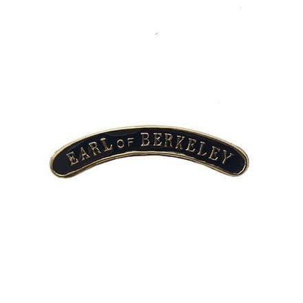 Earl of Berkeley Locomotive Nameplate Badge