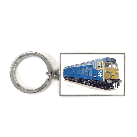 English Electric Class 50 No.D400 - Original BR Blue Livery (1968) Key Ring
