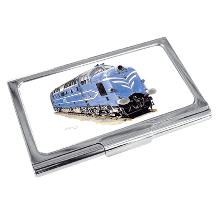 English Electric Prototype ‘Deltic’ Diesel Locomotive Business Card Holder