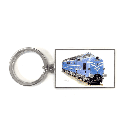 English Electric Prototype Deltic Diesel Locomotive Key Ring