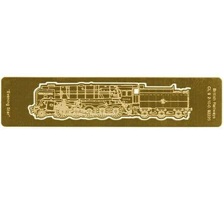 Evening Star Etched Brass Bookmark