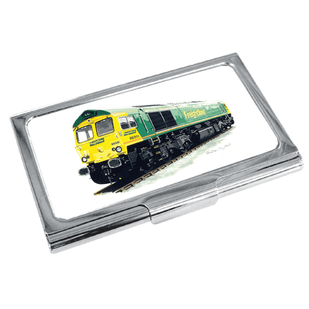 General Motors Class 66 Diesel-Electric No.66 591 – Freightliner Green Livery Business Card Holder