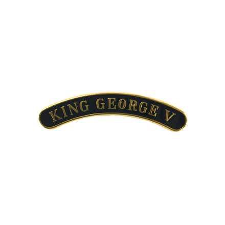 King George V Locomotive Nameplate Badge