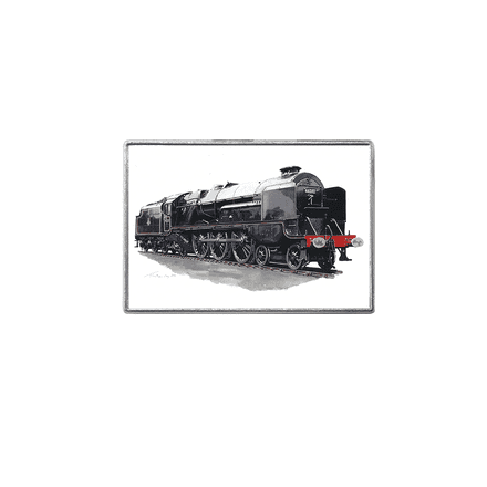 LMS Turbomotive 4-6-2 No.46202 (BR Black livery) Fridge Magnet