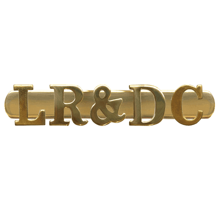 LR&DC - Llanelly Railway and Dock Company Brass Cap Badge