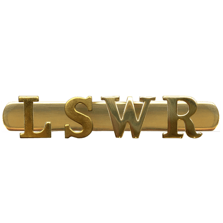 LSWR - London and South Western Railway Brass Cap Badge