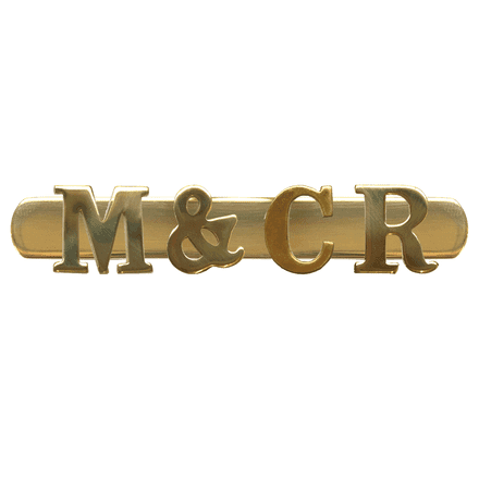 M&CR Maryport & Carlisle Railway Brass Cap Badge