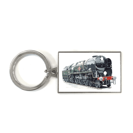 Merchant Navy Class 4-6-2 No. 35028 Clan Line Key Ring