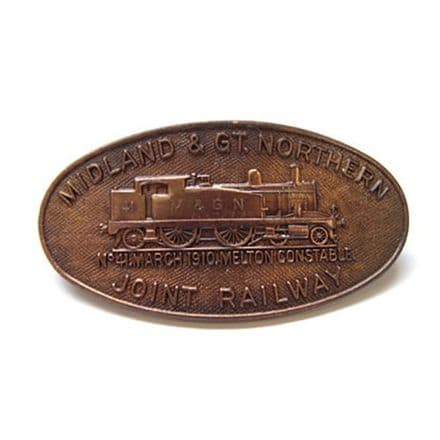 Midland and Great Northern Joint Railway (M&GNR) Cap Badge