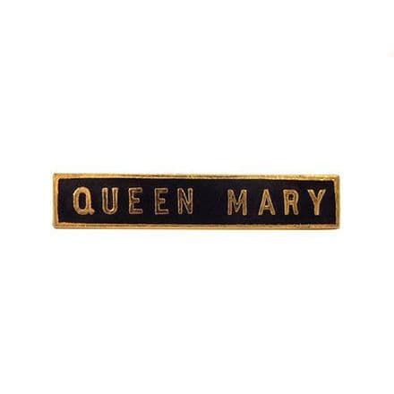 Queen Mary Locomotive Nameplate Badge