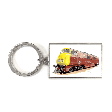 Warship Diesel-Hydraulic No.D832 Onslaught BR Maroon Livery Key Ring
