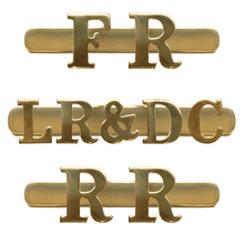 Welsh Early Railways Brass Letter Cap Badges