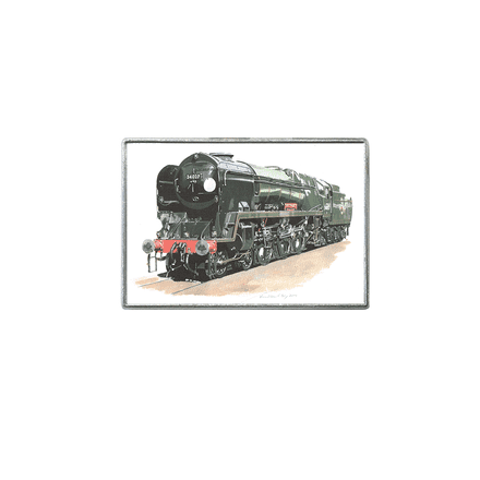 West Country Class 4-6-2 No. 34027 Taw Valley (Rebuilt BR Green) Fridge Magnet