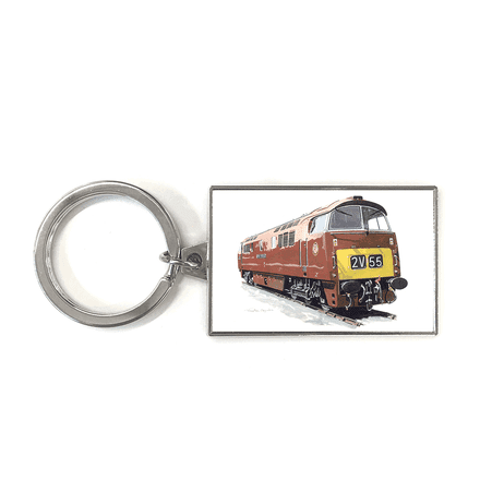 Western Diesel-Hydraulic No. D1015 Western Champion BR Maroon Livery Key Ring