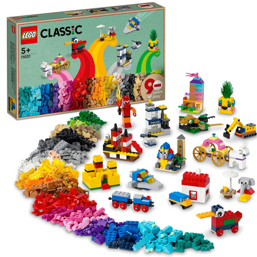 11021 LEGO Classic 90 Years of Play Creative Brick Building Set 1100 Pieces 5+