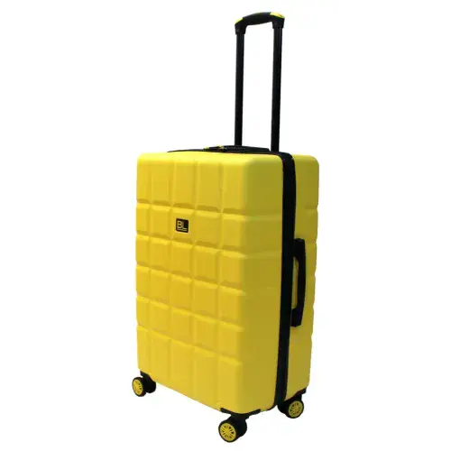27 " Medium Yellow Lightweight Hard shell ABS suitcase
