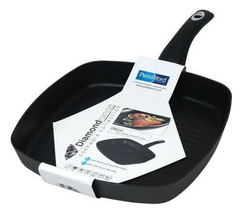 28 cm  I-COOK Square Grill / Griddle Pan for all hobs including induction