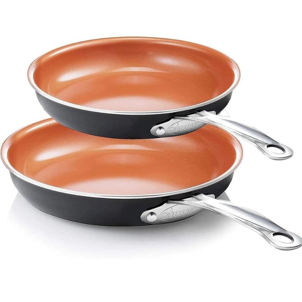 Gotham Steel Diamond' 2-Piece Copper Frying Pan Set