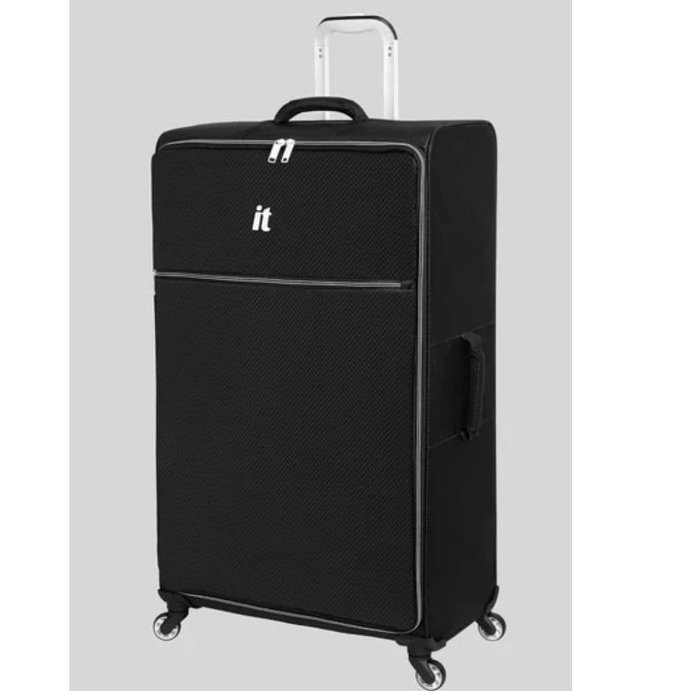 IT Luggage Black Soft Cabin Suitcase – Lightweight, Durable & Stylish Travel Companion