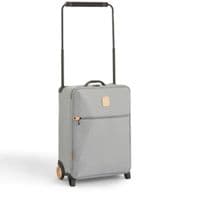 IT Luggage World’s Lightest Cabin Suitcase | 2 Wheels Lightweight Soft Case | Grey Carry On Bag